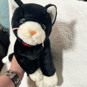 Vintage Beanie Buddy - Zip the Black Cat